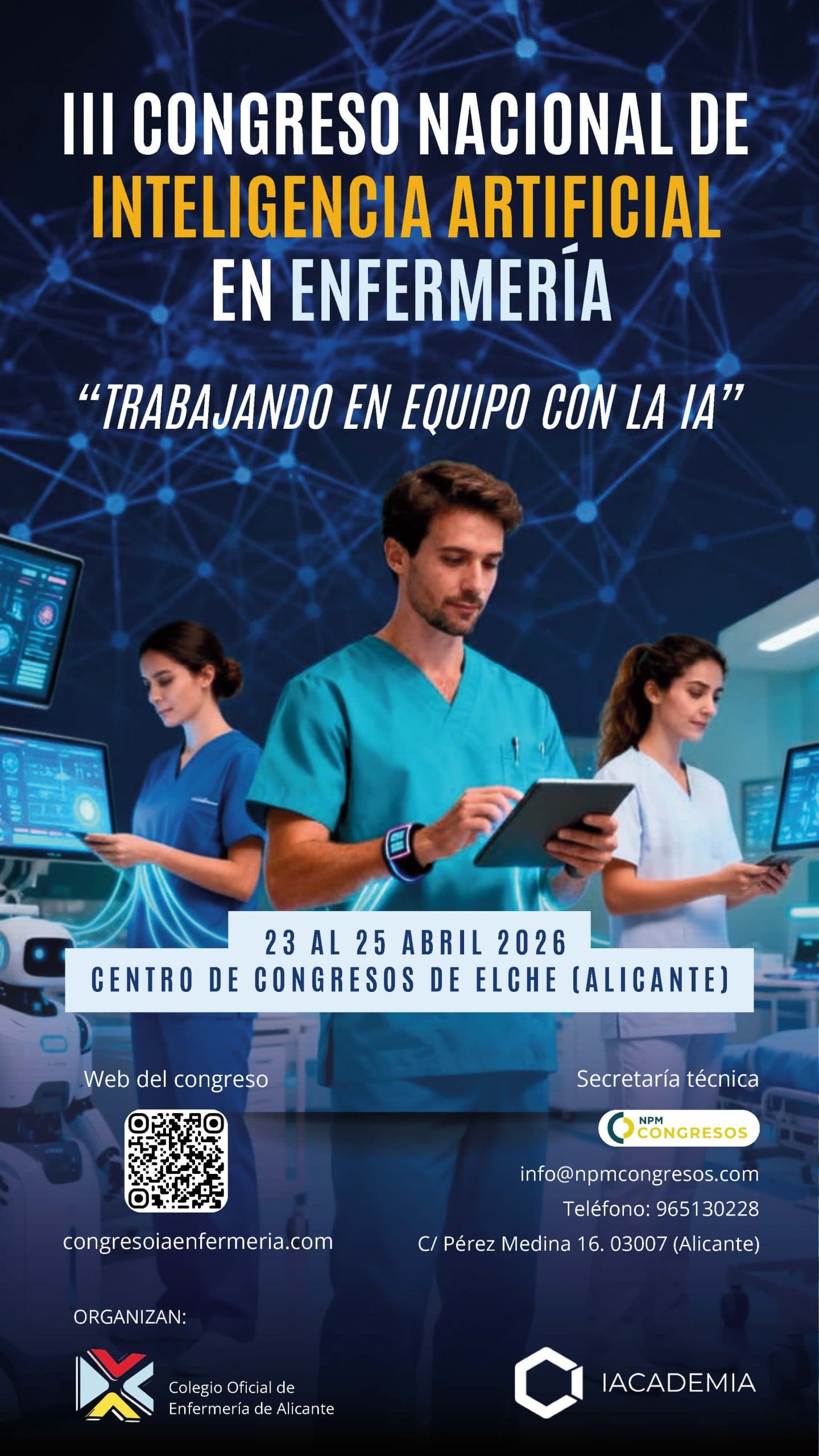 Poster del III Congreso Nacional de IA en Enfermería